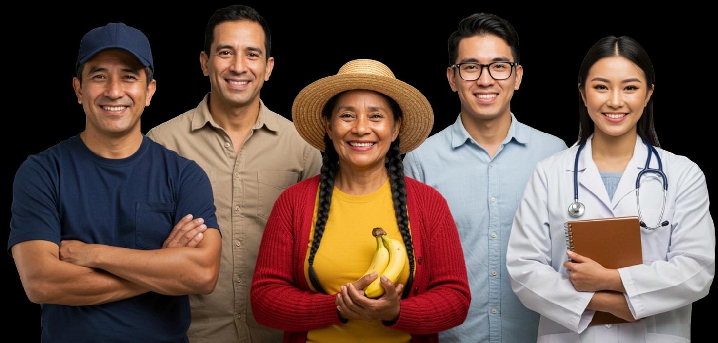 Grupo de personas felices